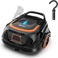 WINNY POOL CLEANER-A1 Cordless Robotic Above Ground Pool Vacuum | Automatic Pool Cleaner with Strong Suction,LED Indicator & Dual Filters,2.5h Fast Charging, Self-ParkEase Of Cleaning