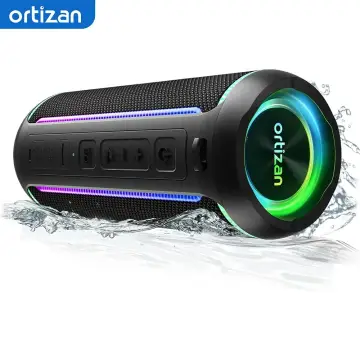 Ortizan Bluetooth Speaker X30, V5.3 Wireless IPX7 Waterproof Shower Speaker,40W HiFi Stereo Sound,TWS Pairing,30H Music Playtime