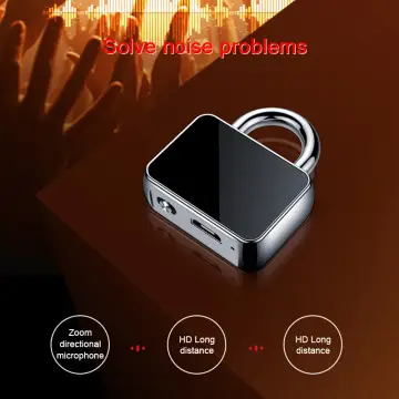 Mini Voice Activated Recorder Digital Audio Recording Keychain Device Wearable Small