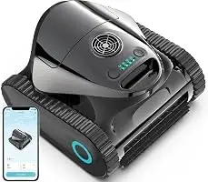 C1 Cordless Robotic Pool Cleaner with 180Mins, Wall Climbing & Waterline Cleaning, Long Runtime, Dual Layers, Automatic Pool Vacuum with APP, Multi Cleaning Modes and Paths, Obsidian