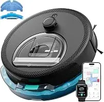 Lefant Robot Vacuum and Mop, 450ml Visible Dustbin, Upgraded 190° PSD Obstacle Avoidance, Customized Cleaning, Multi-Floor Mapping, 150 Mins Runtime, 2.4G/5G WiFi, Pet Hair & Carpets, M330 Pro