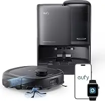 eufy E25 Robot Vacuum and Mop Combo, 20,000 Pa, HydroJet Roller Mop | Extendable Side Brush, Zero-Tangle Design, All-in-One Station, AI Obstacle Avoidance, Edge-to-Corner Cleaning