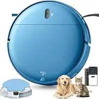 Robot Vacuum, Robot Vacuum and Mop, Smart Robotic Cleaner with APP/Remote/Voice Control, Scheduled Cleaning, Slim Body & Self-Charging, Ideal for Pet Hair, Carpet and Hard Floors