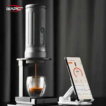 IKAPE Kapo K2 Portable Coffee Machine/Bluetooth Connection/Timer Function,51/58mm Espresso Bottomless Portafilter,Campin
