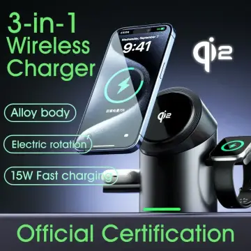 Baseus 3 in 1 Magnetic Wireless Charger Qi2.2 25W Fast Charging For iPhone 17 16 15 14 Apple Watch E