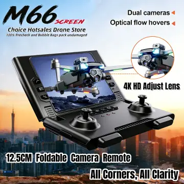 2026 New M66 Drone HD Folding Remote Control With Camera And Screen 5G FPV Camera Quadcopter Brushless Motor RC Quadcopt