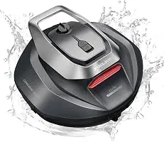 Robotic Pool Cleaner, Pool Vacuum for Above & In-Ground Pool, Dual-Motor Suction, 90Mins Runtime Automatic Self-Parking, 2.5h Fast Charging, Up to 850 Sq.ft, Pooleco S110