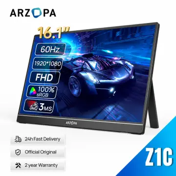 ARZOPA 16.1 inch 1080P Portable Monitor IPS Gaming accessories Second Monitor External Display for office/PS4/MAC/Switch