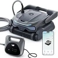 (2026 New) BUBLUE Bubot 800P Gen2 Robotic Pool Vacuum,Cleans Floor/Wall/Waterline/Shallow Area,Powerful Suction Pool Cleaner,Smart Navigation,App Control & Scheduling for Pools up to 1,076 Sq.Ft.Grey