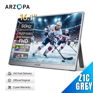 ARZOPA 16.1 inch 1080P Portable Monitor IPS gaming accessories Second External Display for Office/Switch/PS4/MAC/LAPTOPZ