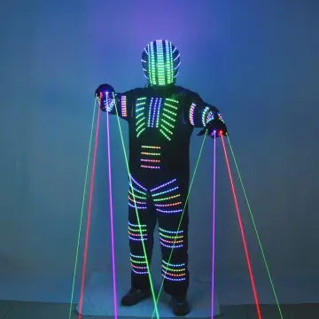 Full Color LED Robot Suit, Laser Predator Costume, Stage Dancer, Iron Soldier Wearing, Cosplay Suit for Nightclub New