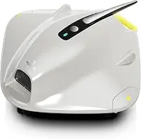 Cordless Robotic Pool Cleaner - Above Ground Pool Vacuum Robot - 40W Strong Suction, Dual Cleaning System, Barrier Crossing, 120-Min Runtime Up to 1614 Sq for Above Ground Pools, Grayish White