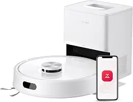 roborock Q7 M5+ Robot Vacuum and Mop, Up to 7-9 Weeks Self-Empty, 10000Pa | Upgraded from Q5 Max+, Dual Anti-Tangle System for Pet Hair & Carpet, PreciSense LiDAR Navigation, App Control, White