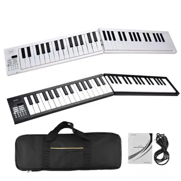 Miwayer 61 Keys Foldable Electronic Piano Keyboard for Beginners, Built-in Rechargeable Battery,25 Demo Songs,16Tones&10