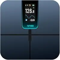 Wyze Smart Scale Ultra Smart Scale with 4.3" Color Display - Digital Scale for Body Weight BMI Muscle Mass, Heart Rate Monitor, Wi-Fi & Bluetooth Weight Scale with Baby/Pet/Luggage Mode, 400lbs, Black