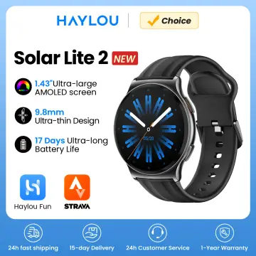 HAYLOU Solar Lite 2 Smartwatch 1.43'' AMOLED Display 24h Health Monitoring 150+ Sports Modes Voice Calling Smart Watch 1ATM