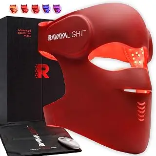 LED Red Light Therapy Face Mask 4 Wavelengths, 280 LEDs, 5 Modes, Wireless | FDA Cleared 50 mW/cm² Irradiance Clears Breakouts, Fades Dark Spots & Smooths Fine Lines for Visibly Firmer, Brighter Skin
