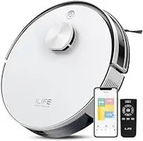 ILIFE A30s Robot Vacuum, 10000Pa Max Suction | LiDAR Navigation, Home Mapping, No-Go Zone, 150 Mins, App, Voice and Remote Control, for Hard Floor, Carpet and Pet Hair